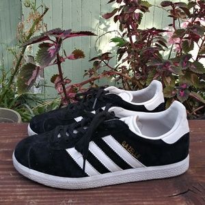 Adidas Black Suede Gazelle